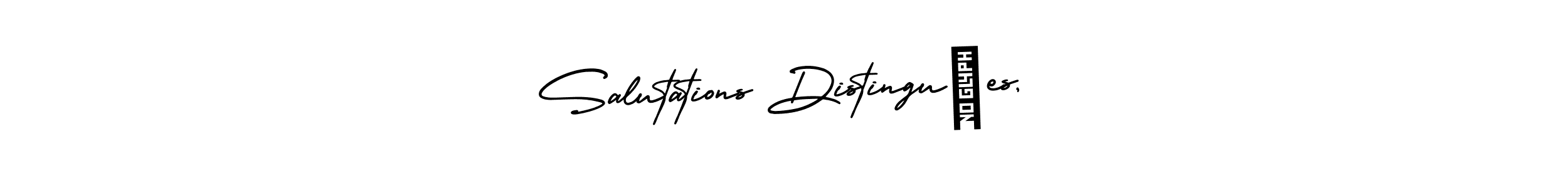 Also we have Salutations Distinguées, name is the best signature style. Create professional handwritten signature collection using AmerikaSignatureDemo-Regular autograph style. Salutations Distinguées, signature style 3 images and pictures png