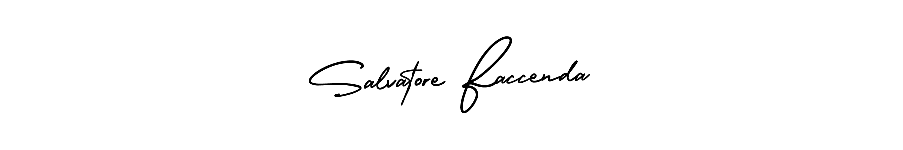 Also we have Salvatore Faccenda name is the best signature style. Create professional handwritten signature collection using AmerikaSignatureDemo-Regular autograph style. Salvatore Faccenda signature style 3 images and pictures png