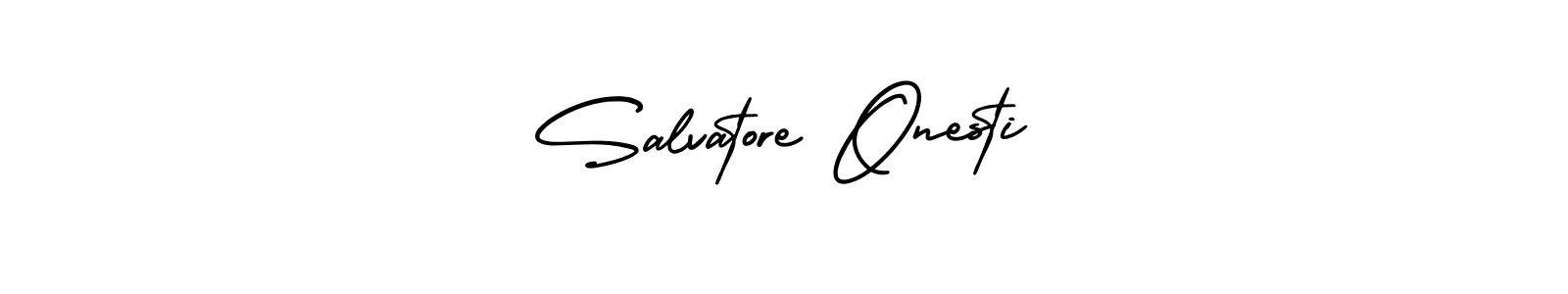 How to make Salvatore Onesti signature? AmerikaSignatureDemo-Regular is a professional autograph style. Create handwritten signature for Salvatore Onesti name. Salvatore Onesti signature style 3 images and pictures png