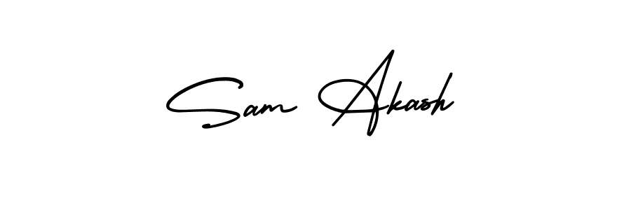 Make a beautiful signature design for name Sam Akash. Use this online signature maker to create a handwritten signature for free. Sam Akash signature style 3 images and pictures png