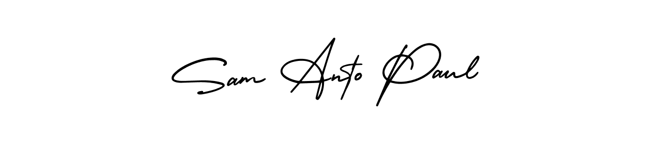 Best and Professional Signature Style for Sam Anto Paul. AmerikaSignatureDemo-Regular Best Signature Style Collection. Sam Anto Paul signature style 3 images and pictures png