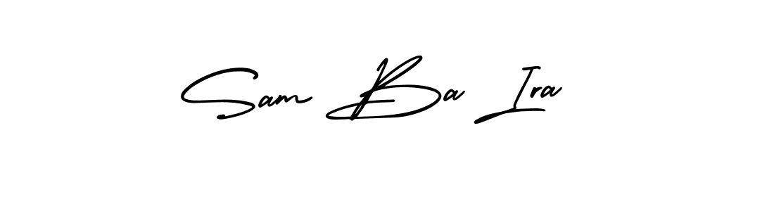 Best and Professional Signature Style for Sam Ba Ira . AmerikaSignatureDemo-Regular Best Signature Style Collection. Sam Ba Ira  signature style 3 images and pictures png