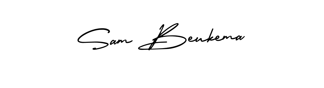 Use a signature maker to create a handwritten signature online. With this signature software, you can design (AmerikaSignatureDemo-Regular) your own signature for name Sam Beukema. Sam Beukema signature style 3 images and pictures png