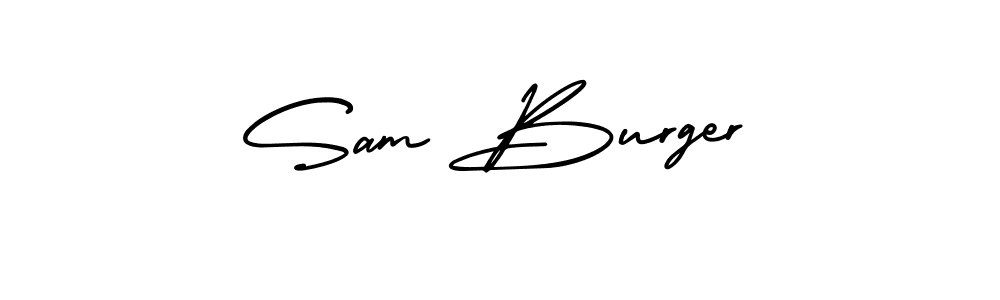 Check out images of Autograph of Sam Burger name. Actor Sam Burger Signature Style. AmerikaSignatureDemo-Regular is a professional sign style online. Sam Burger signature style 3 images and pictures png