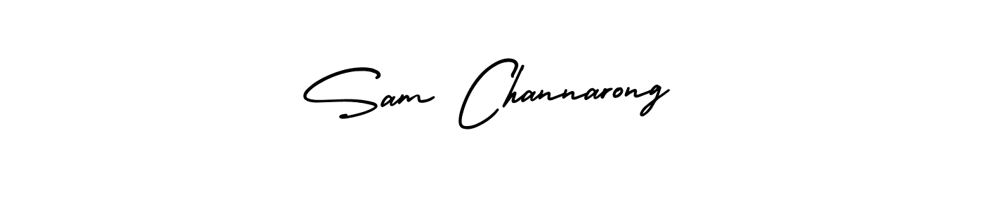 Make a beautiful signature design for name Sam Channarong. Use this online signature maker to create a handwritten signature for free. Sam Channarong signature style 3 images and pictures png