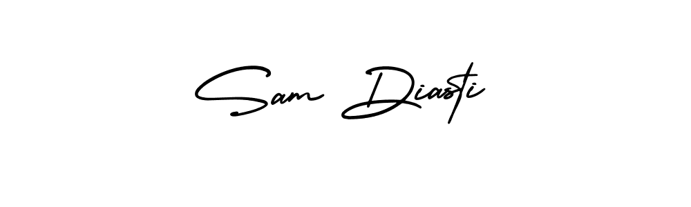 Design your own signature with our free online signature maker. With this signature software, you can create a handwritten (AmerikaSignatureDemo-Regular) signature for name Sam Diasti. Sam Diasti signature style 3 images and pictures png