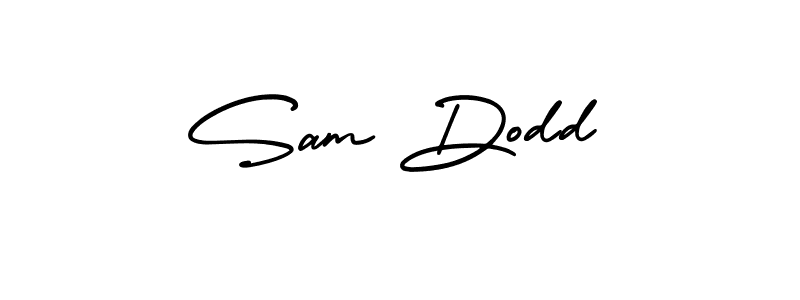 It looks lik you need a new signature style for name Sam Dodd. Design unique handwritten (AmerikaSignatureDemo-Regular) signature with our free signature maker in just a few clicks. Sam Dodd signature style 3 images and pictures png