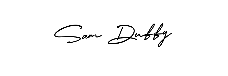 Create a beautiful signature design for name Sam Duffy. With this signature (AmerikaSignatureDemo-Regular) fonts, you can make a handwritten signature for free. Sam Duffy signature style 3 images and pictures png
