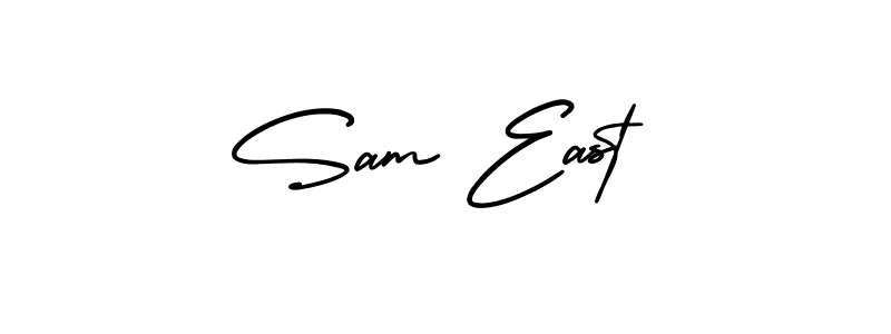 Use a signature maker to create a handwritten signature online. With this signature software, you can design (AmerikaSignatureDemo-Regular) your own signature for name Sam East. Sam East signature style 3 images and pictures png