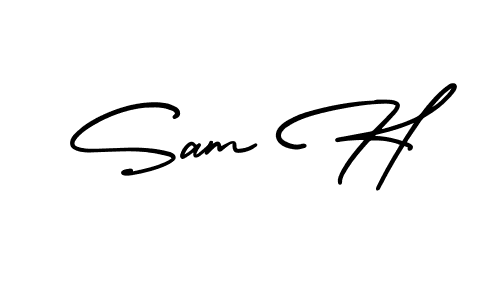 Make a beautiful signature design for name Sam H. Use this online signature maker to create a handwritten signature for free. Sam H signature style 3 images and pictures png