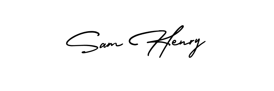 How to Draw Sam Henry signature style? AmerikaSignatureDemo-Regular is a latest design signature styles for name Sam Henry. Sam Henry signature style 3 images and pictures png