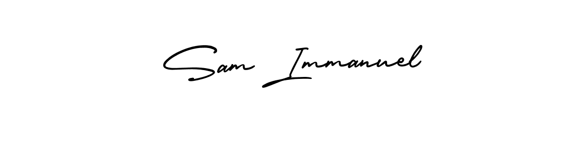 You can use this online signature creator to create a handwritten signature for the name Sam Immanuel. This is the best online autograph maker. Sam Immanuel signature style 3 images and pictures png