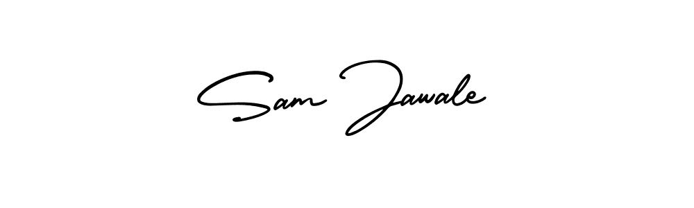 How to Draw Sam Jawale signature style? AmerikaSignatureDemo-Regular is a latest design signature styles for name Sam Jawale. Sam Jawale signature style 3 images and pictures png