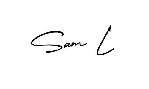 Create a beautiful signature design for name Sam L. With this signature (AmerikaSignatureDemo-Regular) fonts, you can make a handwritten signature for free. Sam L signature style 3 images and pictures png