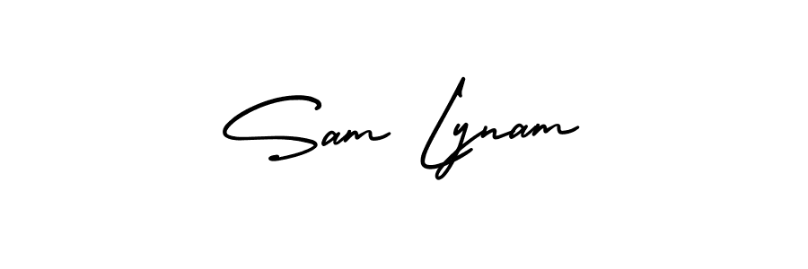 Sam Lynam stylish signature style. Best Handwritten Sign (AmerikaSignatureDemo-Regular) for my name. Handwritten Signature Collection Ideas for my name Sam Lynam. Sam Lynam signature style 3 images and pictures png