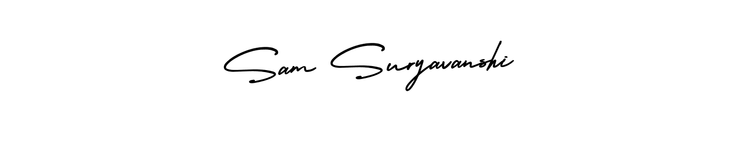 Create a beautiful signature design for name Sam Suryavanshi. With this signature (AmerikaSignatureDemo-Regular) fonts, you can make a handwritten signature for free. Sam Suryavanshi signature style 3 images and pictures png