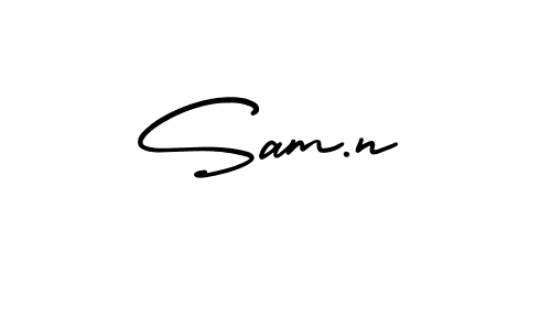 Make a beautiful signature design for name Sam.n. Use this online signature maker to create a handwritten signature for free. Sam.n signature style 3 images and pictures png