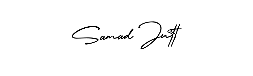 Create a beautiful signature design for name Samad Jutt. With this signature (AmerikaSignatureDemo-Regular) fonts, you can make a handwritten signature for free. Samad Jutt signature style 3 images and pictures png