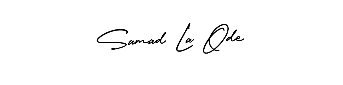 It looks lik you need a new signature style for name Samad La Ode. Design unique handwritten (AmerikaSignatureDemo-Regular) signature with our free signature maker in just a few clicks. Samad La Ode signature style 3 images and pictures png