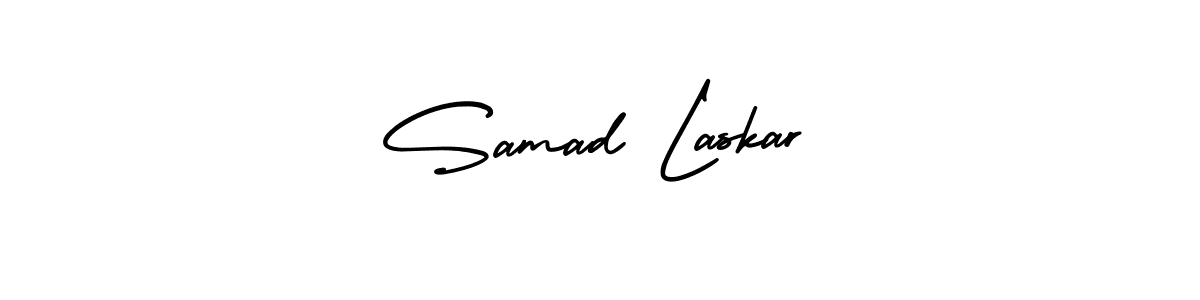 How to Draw Samad Laskar signature style? AmerikaSignatureDemo-Regular is a latest design signature styles for name Samad Laskar. Samad Laskar signature style 3 images and pictures png