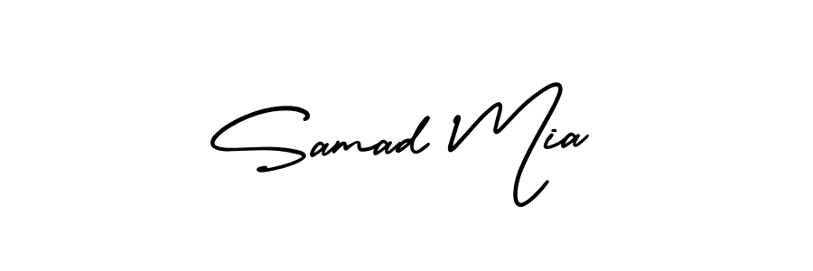 Also You can easily find your signature by using the search form. We will create Samad Mia name handwritten signature images for you free of cost using AmerikaSignatureDemo-Regular sign style. Samad Mia signature style 3 images and pictures png