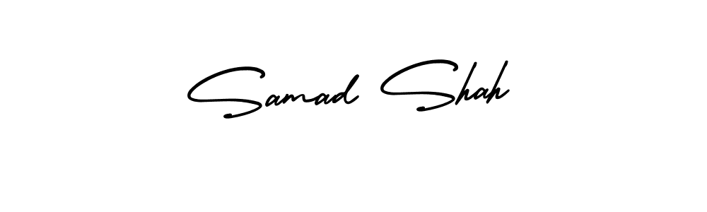 Samad Shah stylish signature style. Best Handwritten Sign (AmerikaSignatureDemo-Regular) for my name. Handwritten Signature Collection Ideas for my name Samad Shah. Samad Shah signature style 3 images and pictures png