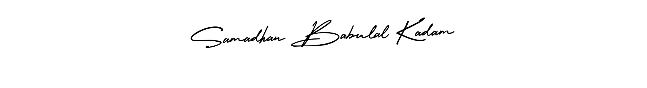 Design your own signature with our free online signature maker. With this signature software, you can create a handwritten (AmerikaSignatureDemo-Regular) signature for name Samadhan Babulal Kadam. Samadhan Babulal Kadam signature style 3 images and pictures png