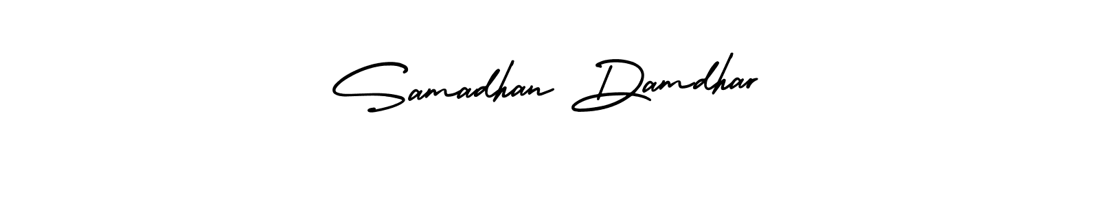 Make a beautiful signature design for name Samadhan Damdhar. Use this online signature maker to create a handwritten signature for free. Samadhan Damdhar signature style 3 images and pictures png