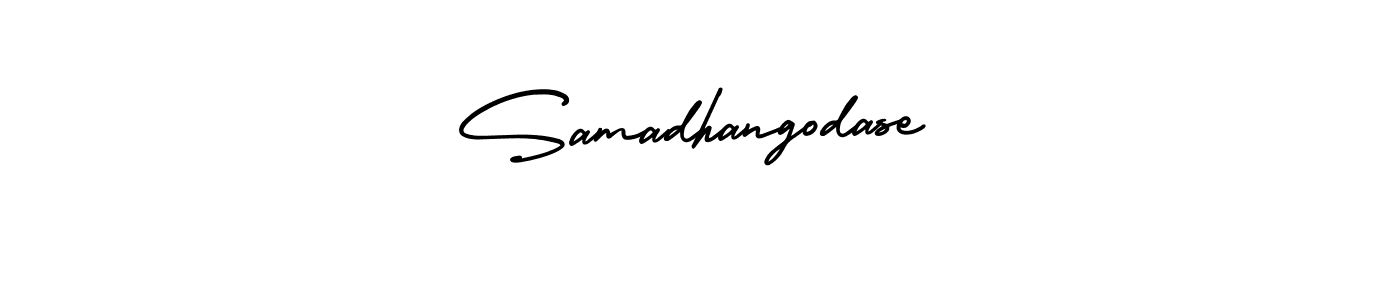 Make a short Samadhangodase signature style. Manage your documents anywhere anytime using AmerikaSignatureDemo-Regular. Create and add eSignatures, submit forms, share and send files easily. Samadhangodase signature style 3 images and pictures png