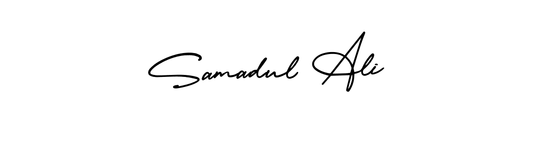 Check out images of Autograph of Samadul Ali name. Actor Samadul Ali Signature Style. AmerikaSignatureDemo-Regular is a professional sign style online. Samadul Ali signature style 3 images and pictures png