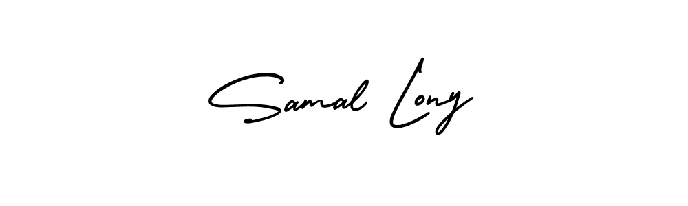 See photos of Samal Lony official signature by Spectra . Check more albums & portfolios. Read reviews & check more about AmerikaSignatureDemo-Regular font. Samal Lony signature style 3 images and pictures png