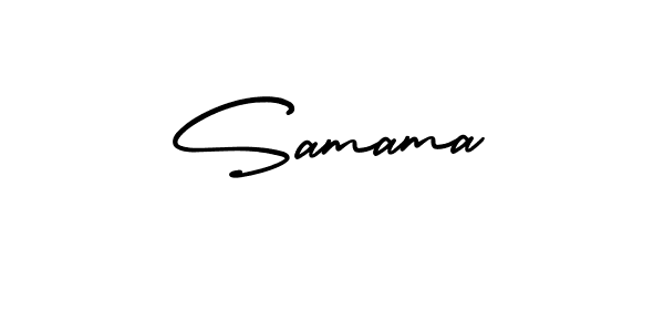How to Draw Samama signature style? AmerikaSignatureDemo-Regular is a latest design signature styles for name Samama. Samama signature style 3 images and pictures png