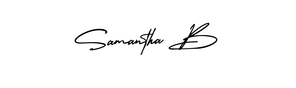 How to Draw Samantha B signature style? AmerikaSignatureDemo-Regular is a latest design signature styles for name Samantha B. Samantha B signature style 3 images and pictures png
