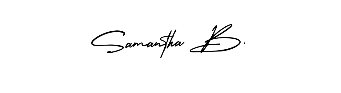 Once you've used our free online signature maker to create your best signature AmerikaSignatureDemo-Regular style, it's time to enjoy all of the benefits that Samantha B. name signing documents. Samantha B. signature style 3 images and pictures png