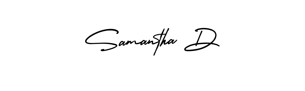 if you are searching for the best signature style for your name Samantha D. so please give up your signature search. here we have designed multiple signature styles  using AmerikaSignatureDemo-Regular. Samantha D signature style 3 images and pictures png