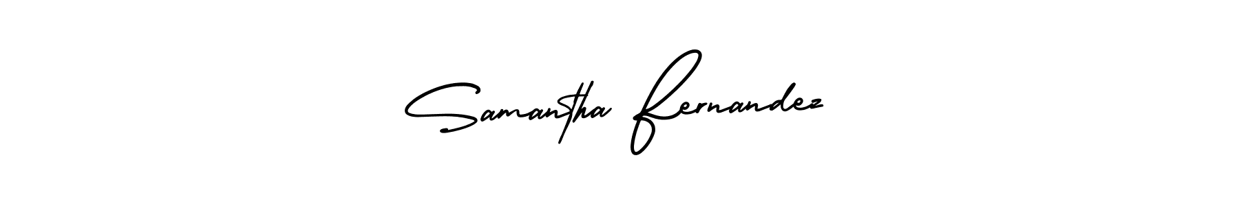 Create a beautiful signature design for name Samantha Fernandez. With this signature (AmerikaSignatureDemo-Regular) fonts, you can make a handwritten signature for free. Samantha Fernandez signature style 3 images and pictures png