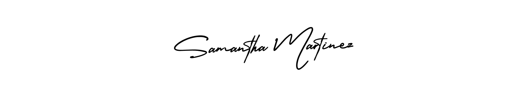 Also You can easily find your signature by using the search form. We will create Samantha Martinez name handwritten signature images for you free of cost using AmerikaSignatureDemo-Regular sign style. Samantha Martinez signature style 3 images and pictures png