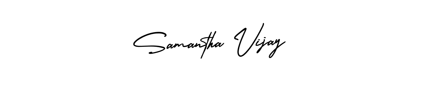 Make a short Samantha Vijay signature style. Manage your documents anywhere anytime using AmerikaSignatureDemo-Regular. Create and add eSignatures, submit forms, share and send files easily. Samantha Vijay signature style 3 images and pictures png