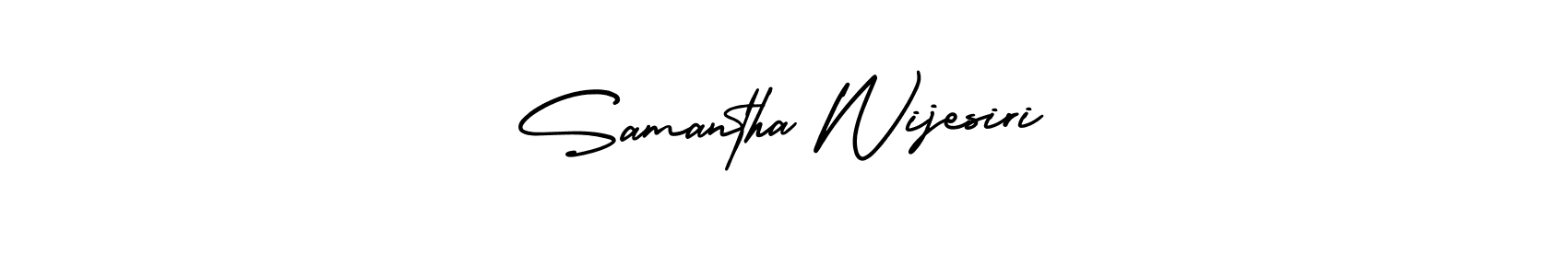 How to make Samantha Wijesiri name signature. Use AmerikaSignatureDemo-Regular style for creating short signs online. This is the latest handwritten sign. Samantha Wijesiri signature style 3 images and pictures png