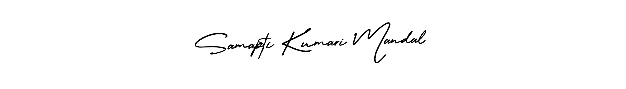 It looks lik you need a new signature style for name Samapti Kumari Mandal. Design unique handwritten (AmerikaSignatureDemo-Regular) signature with our free signature maker in just a few clicks. Samapti Kumari Mandal signature style 3 images and pictures png