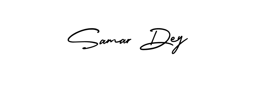 Samar Dey stylish signature style. Best Handwritten Sign (AmerikaSignatureDemo-Regular) for my name. Handwritten Signature Collection Ideas for my name Samar Dey. Samar Dey signature style 3 images and pictures png