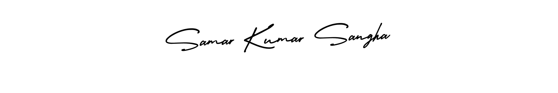 This is the best signature style for the Samar Kumar Sangha name. Also you like these signature font (AmerikaSignatureDemo-Regular). Mix name signature. Samar Kumar Sangha signature style 3 images and pictures png