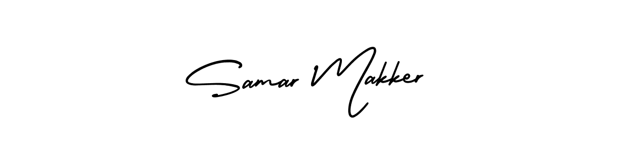 AmerikaSignatureDemo-Regular is a professional signature style that is perfect for those who want to add a touch of class to their signature. It is also a great choice for those who want to make their signature more unique. Get Samar Makker name to fancy signature for free. Samar Makker signature style 3 images and pictures png