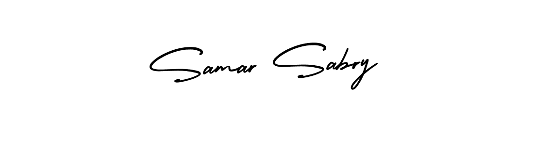 Also You can easily find your signature by using the search form. We will create Samar Sabry name handwritten signature images for you free of cost using AmerikaSignatureDemo-Regular sign style. Samar Sabry signature style 3 images and pictures png