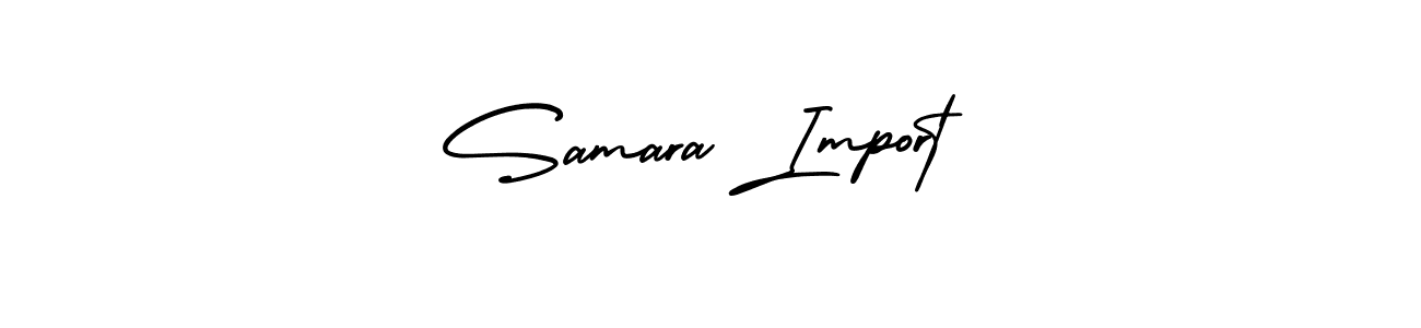 Design your own signature with our free online signature maker. With this signature software, you can create a handwritten (AmerikaSignatureDemo-Regular) signature for name Samara Import. Samara Import signature style 3 images and pictures png