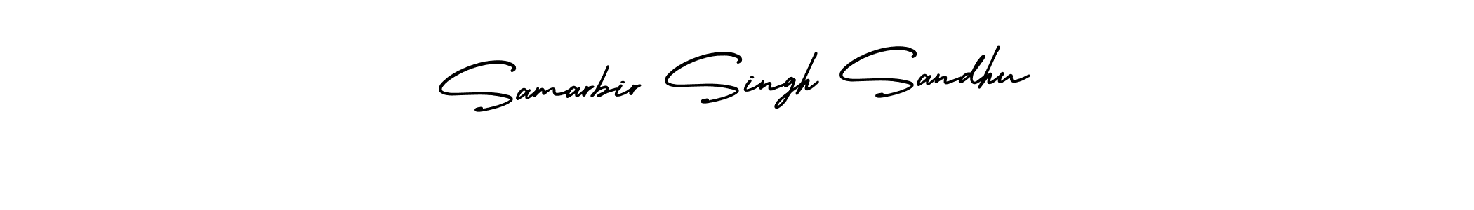 Samarbir Singh Sandhu stylish signature style. Best Handwritten Sign (AmerikaSignatureDemo-Regular) for my name. Handwritten Signature Collection Ideas for my name Samarbir Singh Sandhu. Samarbir Singh Sandhu signature style 3 images and pictures png