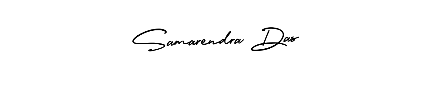 This is the best signature style for the Samarendra Das name. Also you like these signature font (AmerikaSignatureDemo-Regular). Mix name signature. Samarendra Das signature style 3 images and pictures png