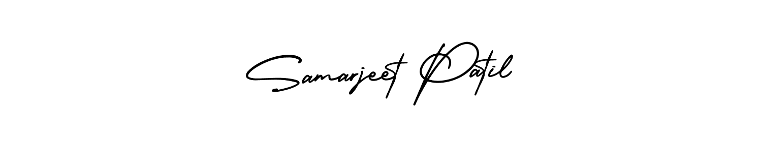 AmerikaSignatureDemo-Regular is a professional signature style that is perfect for those who want to add a touch of class to their signature. It is also a great choice for those who want to make their signature more unique. Get Samarjeet Patil name to fancy signature for free. Samarjeet Patil signature style 3 images and pictures png