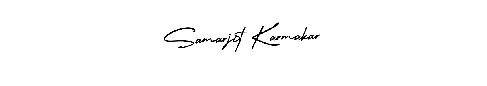 if you are searching for the best signature style for your name Samarjit Karmakar. so please give up your signature search. here we have designed multiple signature styles  using AmerikaSignatureDemo-Regular. Samarjit Karmakar signature style 3 images and pictures png