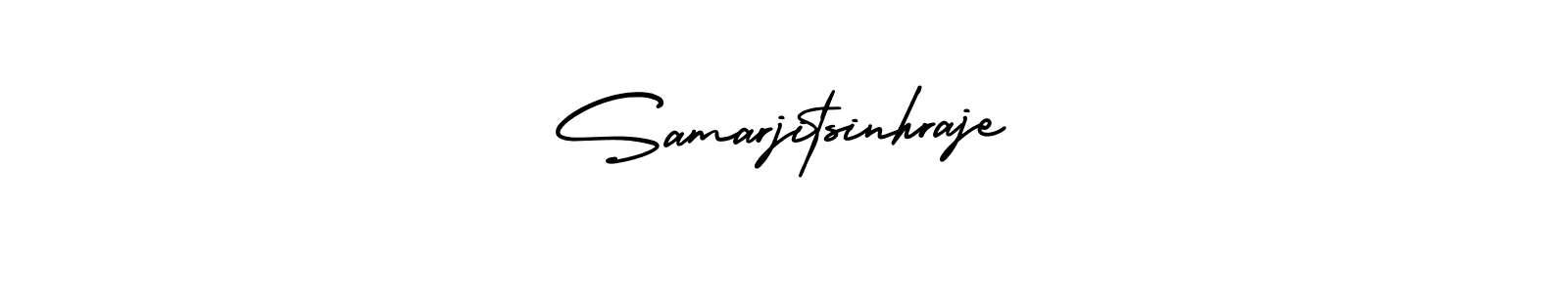 Also we have Samarjitsinhraje name is the best signature style. Create professional handwritten signature collection using AmerikaSignatureDemo-Regular autograph style. Samarjitsinhraje signature style 3 images and pictures png